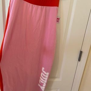 Pink and Red Classic Juicy Couture Midi Skirt